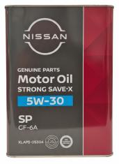 Масло мотор. NISSAN 5W30 SP STRONG SAVE X 4л