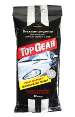 Салфетки TOP GEAR для стекол зеркал 30 штук