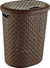 Корзина для белья 42л Рогожка ТГ4087