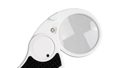 Лупа карманная с подсветкой LED 5х45мм