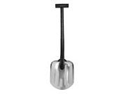 Лопата для снега автомобильная черная 69.5см