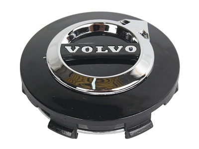 Заглушка литого диска VOLVO графит черный хром новый 61-54
