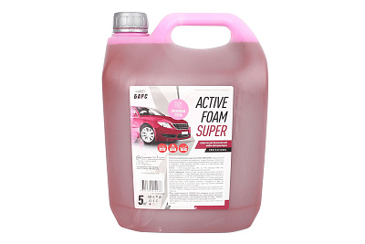 Автошампунь для бесконтактной мойки БАРС активная пена Active Foam Super 5кг