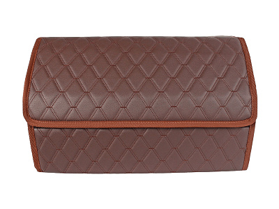 Органайзер 3D FOR CARS M 50х30х30 см коричневый коричневая нить