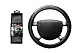 Оплётка на руль черная PSV NAIS CARBON Отстрочка синяя М