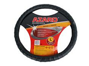 Оплетка на руль винил L черная AZARD