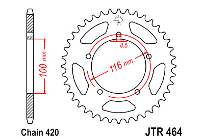 Звезда ведомая JTR464.44
