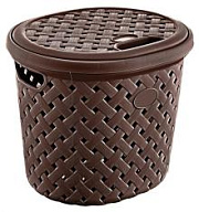 Корзина для белья 14л Рогожка ТГ4088