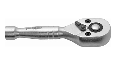 Трещотка AV Steel 1/4 укороченная 95 мм (72 зубца)