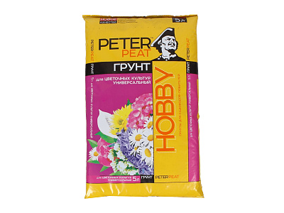 Грунт PETER PEAT для цветочных культур линия ХОББИ универсальный 5л