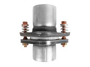 Соединитель труб выхлопных d-63мм c фланцами и пружинами FORTLUFT