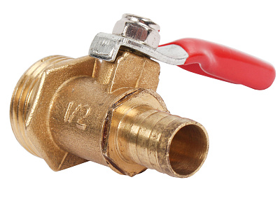 Кран шаровый М1/2 - штуцер под шланг 10мм ANROKEY