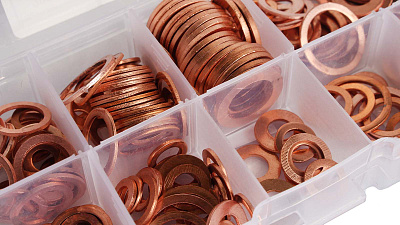 Набор шайб медных 200 предметов ANROKEY