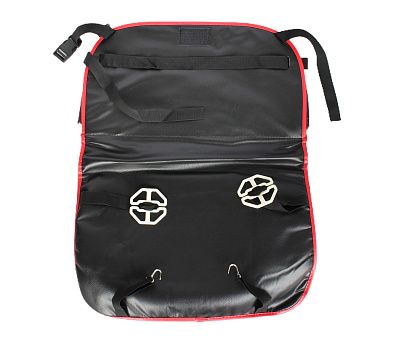 Органайзер на спинку сиденья кожаный с откидным столиком