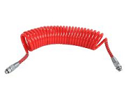 Шланг пневматический витой М16 L-7.5м красный Polyurethane STARTEC