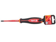 Отвертка Milwaukee крест/шлиц диэлектрическая PH/SL2х100 мм для автоматов