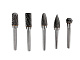 Набор борфрез твердосплавных 6х12мм 5 предметов AR-NB-6-12 ANROKEY