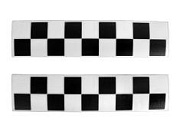 Наклейка виниловая вырезанная ТАКСИ 4.6х20.6 белая наружная 2 штуки