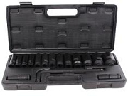 Набор головок ROCKFORCE ударных высоких шестигранных 1/2 16 предметов