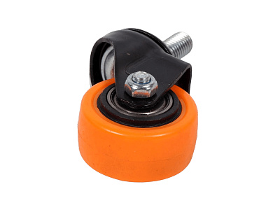 Колесо оранжевая резина 40мм с болтом