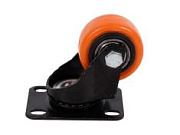 Колесо оранжевая резина 40мм поворотное