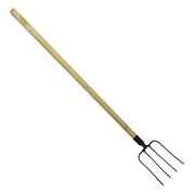 Вилы 4-х рогие навозные с черенком