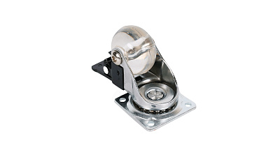 Колесо прозрачный 35мм тормоз SCPB15 ПР