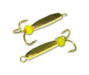 Мормышка Grifon Чёрт треугольный с ушком 3238 Gold 3.8mm 3238-G