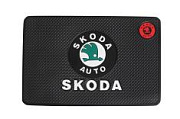 Коврик противоскользящий 195х130мм с логотипом Шкода