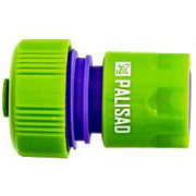 Соединитель пластмассовый быстросъемный Palisad для шланга 3/4 аквастоп