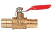 Кран шаровый штуцер  - штуцер под шланг 12мм ANROKEY