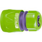 Соединитель пластмассовый быстросъемный Palisad для шланга 1/2 аквастоп