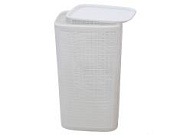 Корзина для белья плетеная 100л белая