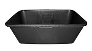 Таз строительный 120л пластик черный прямоугольный