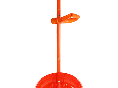 Лопата снеговая Компакт 141х45х11 ковш ПК №4 оранжевая с алюминиевым черенком