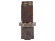 Сгон стальной Ду32 1-1/4 дюйма L-130мм с муфтой и контргайкой