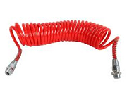 Шланг пневматический витой М22 L-7.5м красный Polyurethane STARTEC