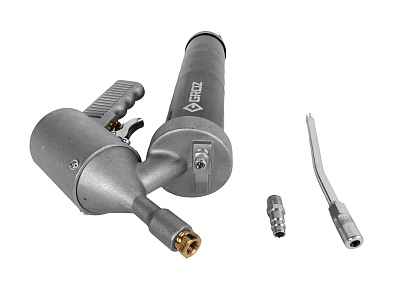 Шприц пневматический 500мл, трубка 150мм с удлиненной резьбой 1/8 под картридж 400г GROZ GR43300