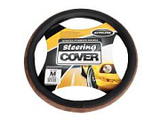 Оплетка на руль M 37-38см красная AL -044