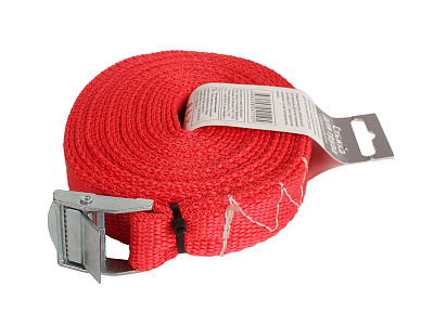 Стяжка для груза с фиксатором, лента 5м х 25мм (европодвес) АВТОСТОП