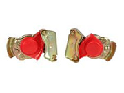 Головка соединительная тормозной системы прицепа ТСР 22мм комплект красная (аналог WABCO) 400 604 327 0