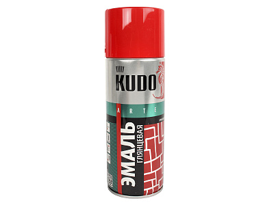 Эмаль KUDO красная 520мл RAL-3020