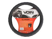 Оплетка на руль экокожа, черная M SENATOR Laredo