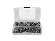 Набор винтов под шестигранник с гайками M6 8-20мм 131 предмет ANROKEY