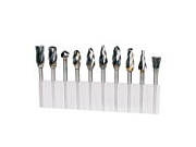 Набор борфрез ANROKEY твердосплавных 3х6мм 10 предметов круп.зуб. AR-NB-3-10-KZ