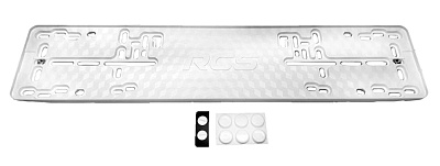 Рамка знака номерного RCS Light белая 1шт