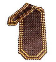 Накидка массажная PSV P2002 SMALL на сиденье, деревянная с подголовником, коричневая, 1шт