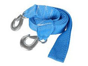 Трос буксировочный 2.5т ленточный 2 крюка