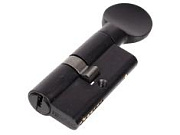 Личинка замка FUARO D-PRO502/60 mm 25+10+25 BL черная 5 кл.