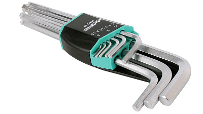 Набор ключей шестигранных с шаром 1.5-10 мм 9 предметов WhirlPower